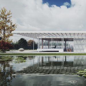 visualizzazione 3d villa moderna progetto Ivano Gianola