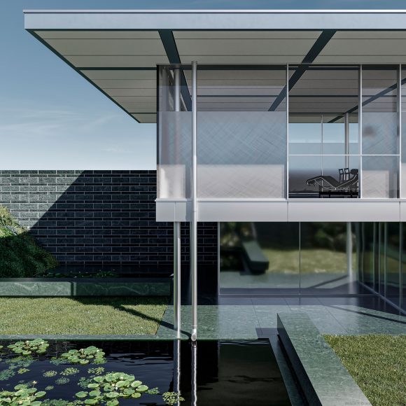 render architettura moderna ticino